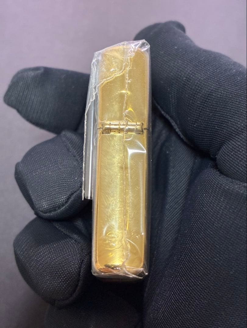 Zippo Symboli Kris S 4-sided gold horse racing vintage made in 2003 Lighter