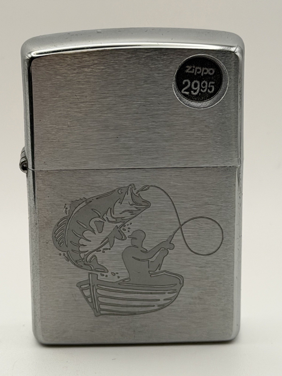 2023 Fisherman Bass Boat Fishing Chrome Zippo Lighter NEW 48863