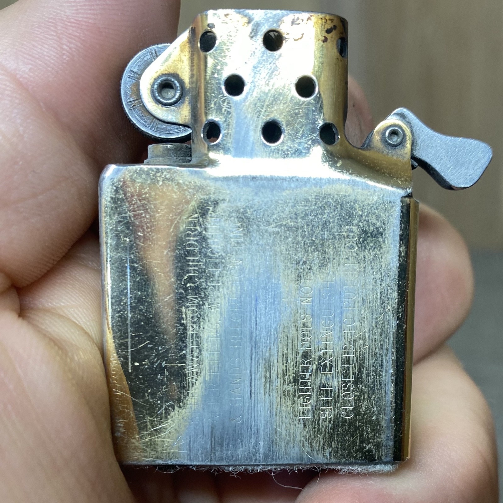 Vintage Zippo Lighter Brushed Chrome US Coast Guard Emblem Military Collectible