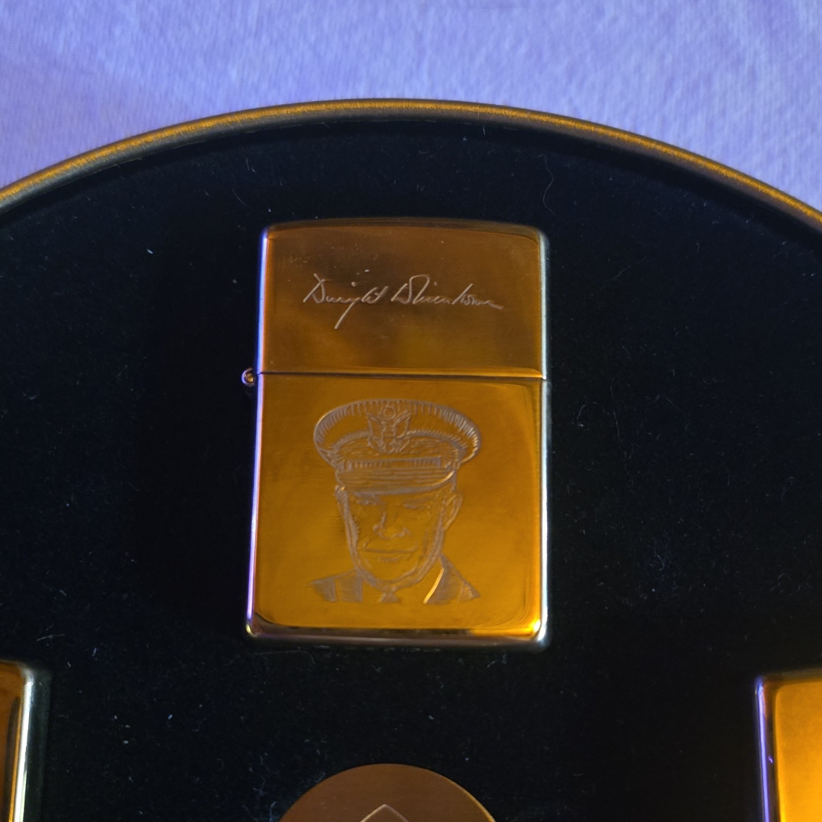 Zippo D-Day Normandy 50 Years 1944-1994 Solid Brass Military Lighter Set