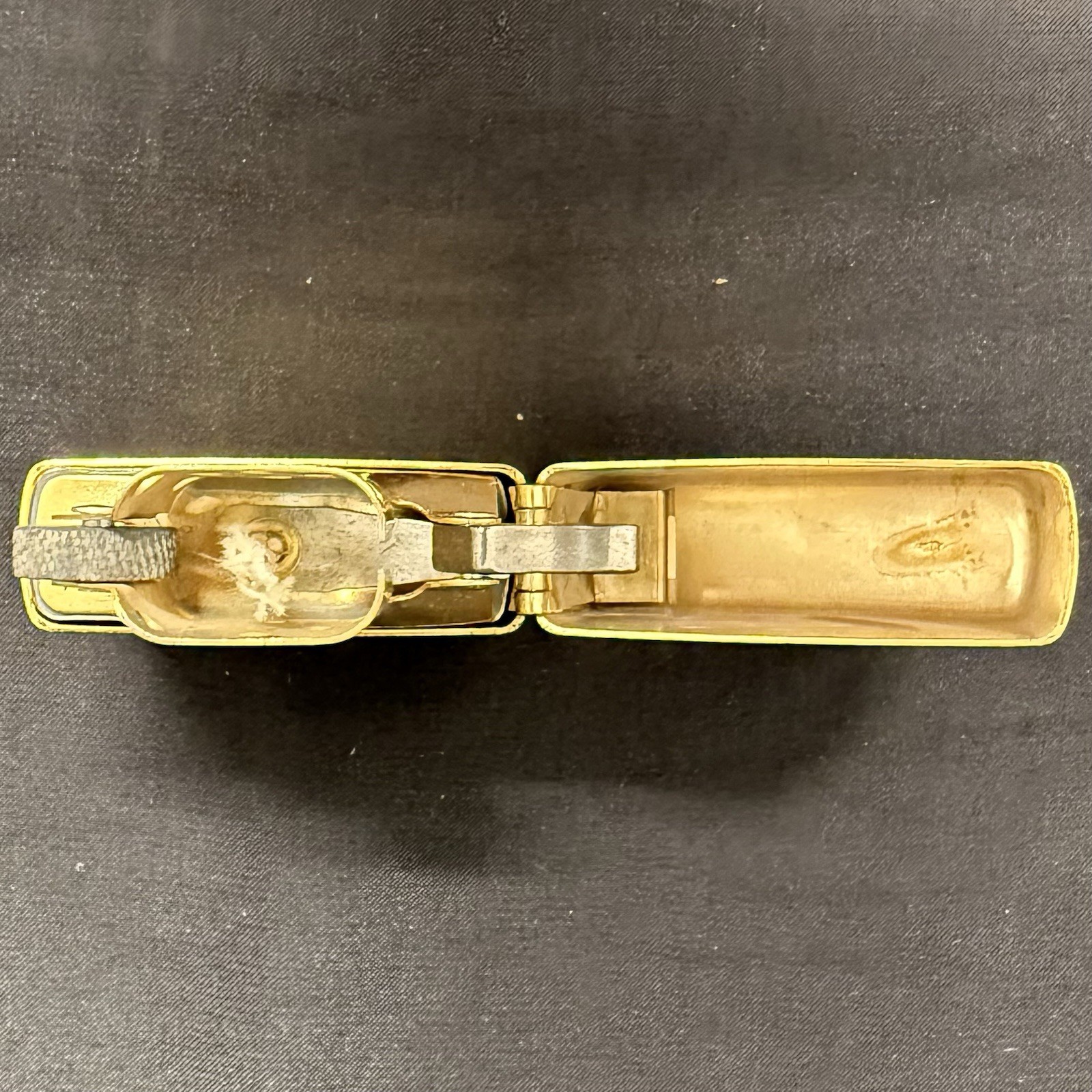 Zippo Solid Brass Lighter Unused May 2003 E03 Bradford USA