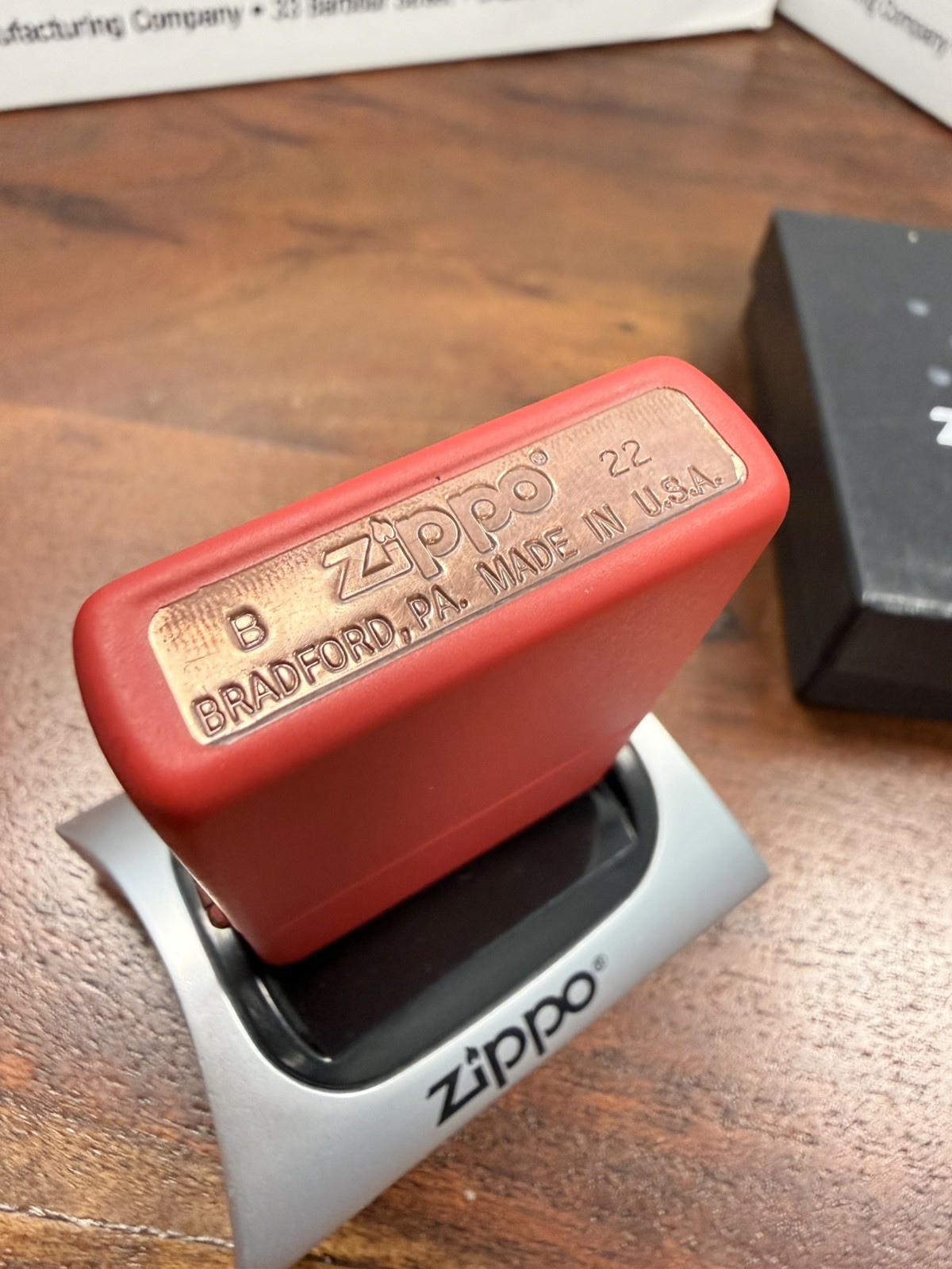 GENUINE Zippo Lighter Snap-on Tools Truck 3-D TEXTURE WHEELS Red Matte 2022 NEW