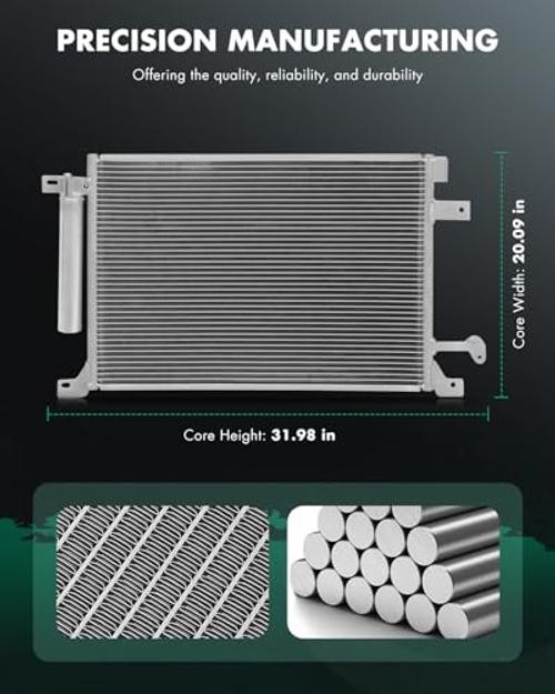 Condenser Air Conditioning Compatible with Ford Mustang 2010 2011 2012 2013