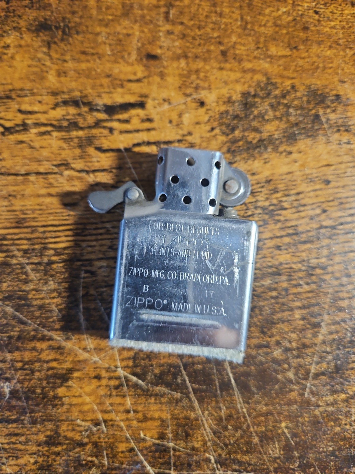 Zippo Lighter – H Zippo 06 2006 – Silver Tone – 5 Barrel Made in U.S.A.