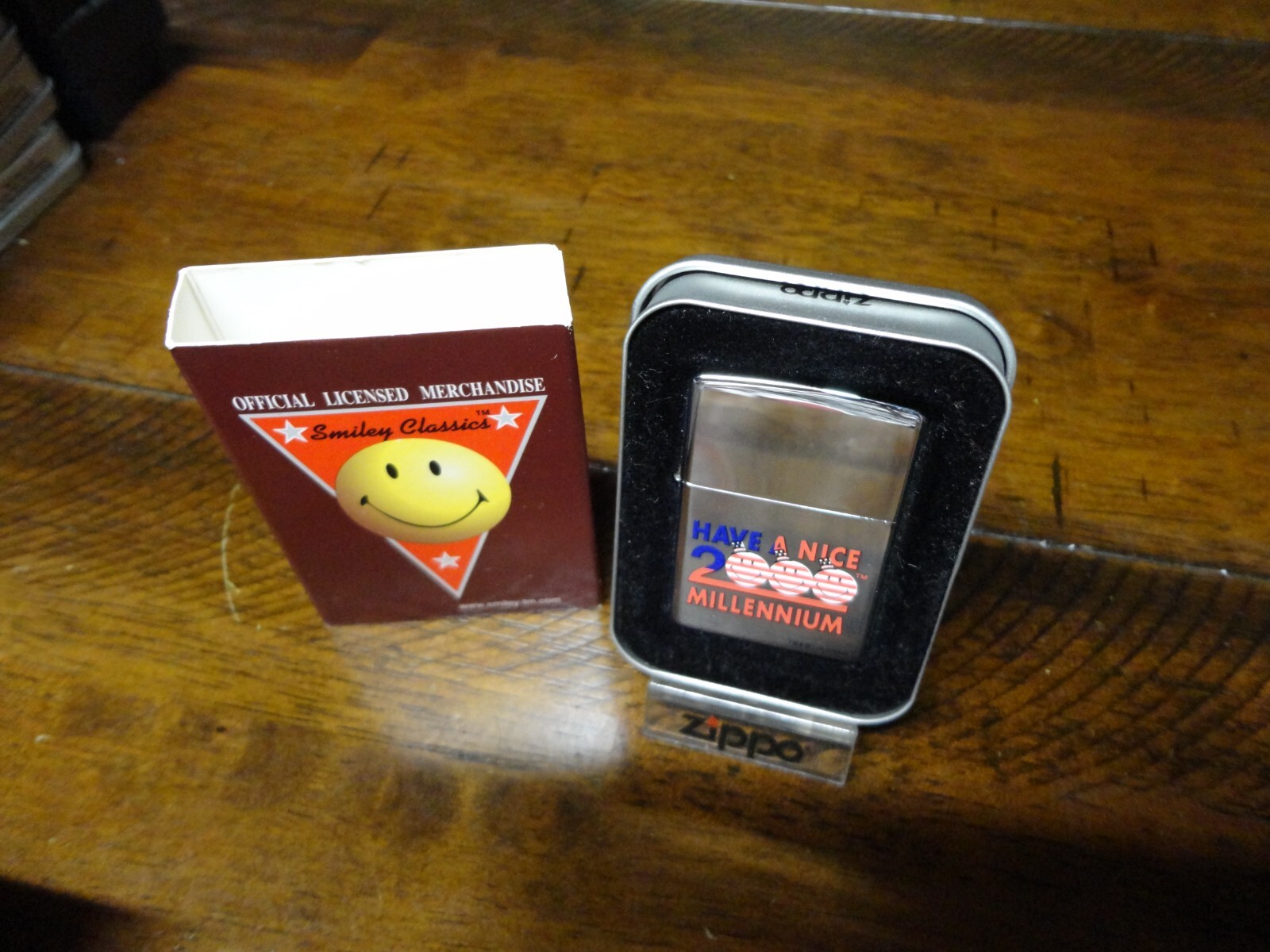 HAVE A NICE MILLENIUM SMILEY FACE PATRIOTIC ZIPPO LIGHTER MINT IN BOX 1999