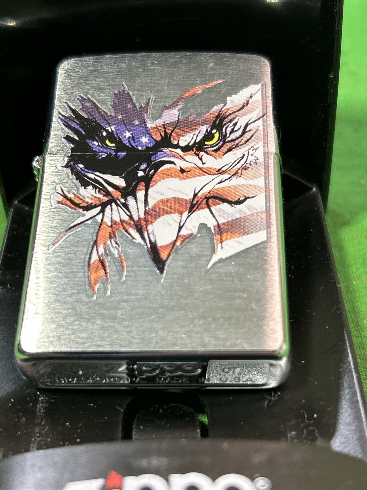Zippo Lighter New 24068 Patriotic Vision W/ Case
