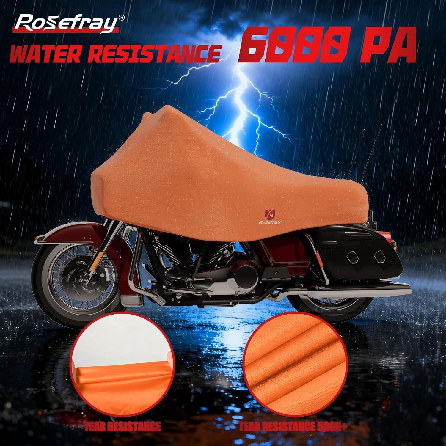 420D Motorcycle Half Cover-Outdoor Waterproof All Weather Protection Lightwei…