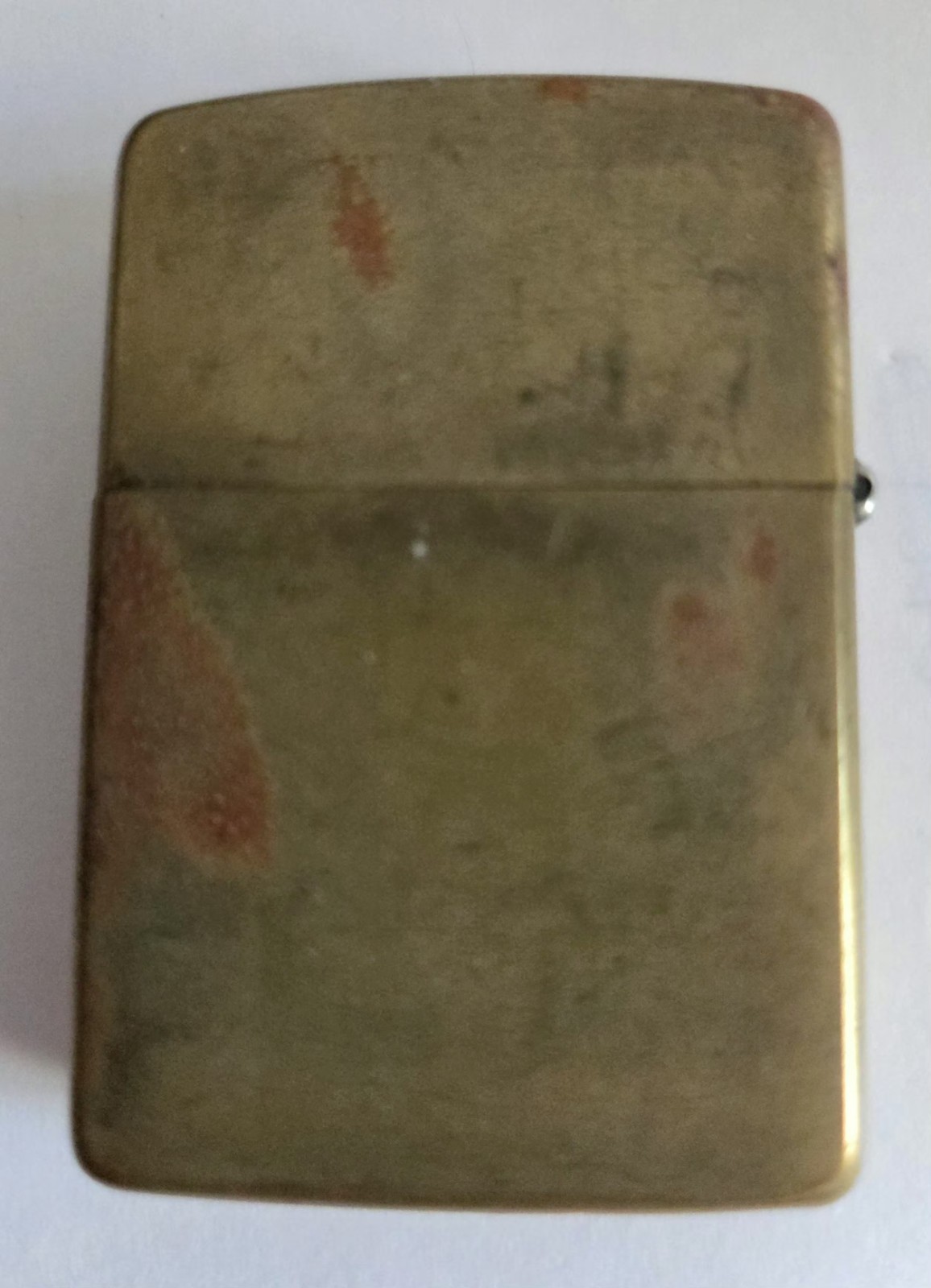 Vintage 1990 Zippo Solid Brass Pipe Lighter, Factory Matched F VI Gold Insert