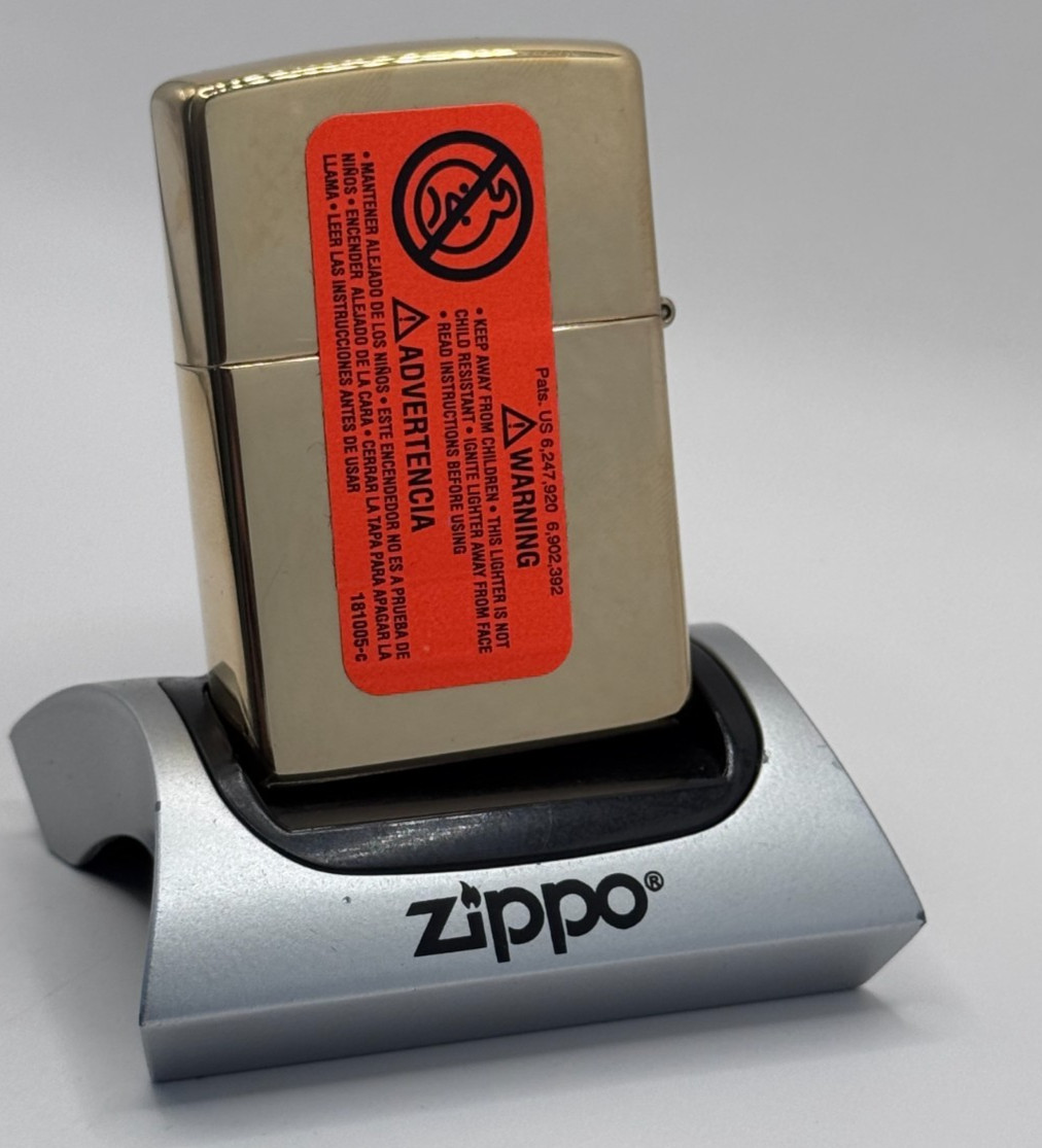 GENUINE Zippo Lighter FUSION HARLEY DAVIDSON #1 SKULL LOGO Brass NEW IN BOX