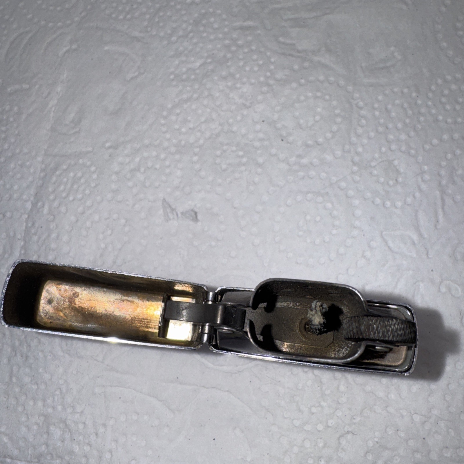 ZIPPO DODGE RAM STRIPE LIGHTER 2003 BRUSHED STEEL CHROME RARE- No Fuel Empty
