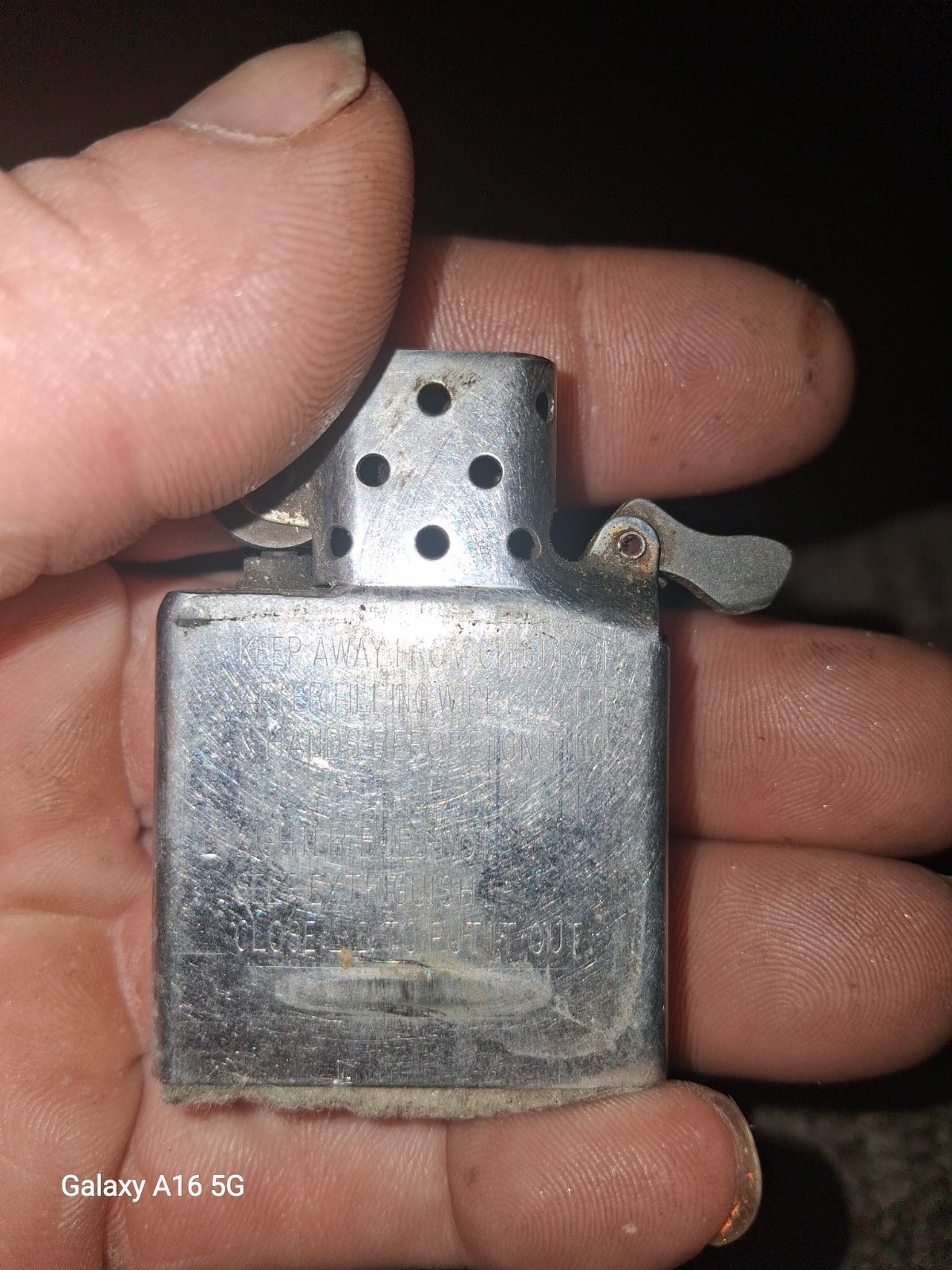 RARE VINTAGE ZIPPO MILITARY LIGHTER USED 1958 STRATEGIC AIR COMMAND ZB7
