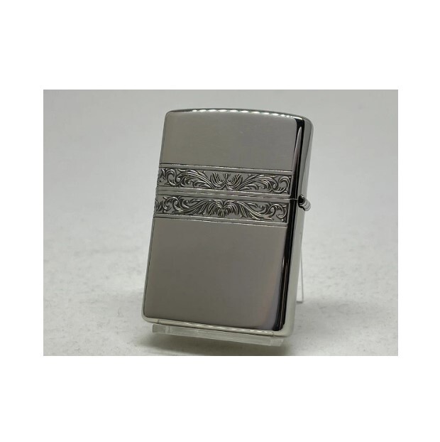 Zippo Oil Lighter Classic Lily Arabesque Silver 2NI-3YURI Regular Case Japan NEW