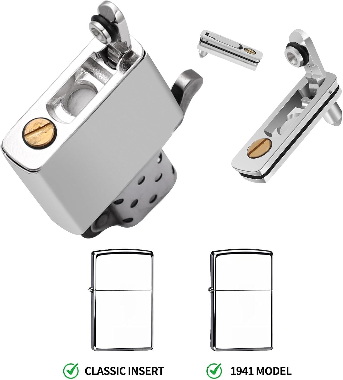 Multi-Sided Metal Gasket Seal for Zippo Lighters – Anti-Evaporation Accessories