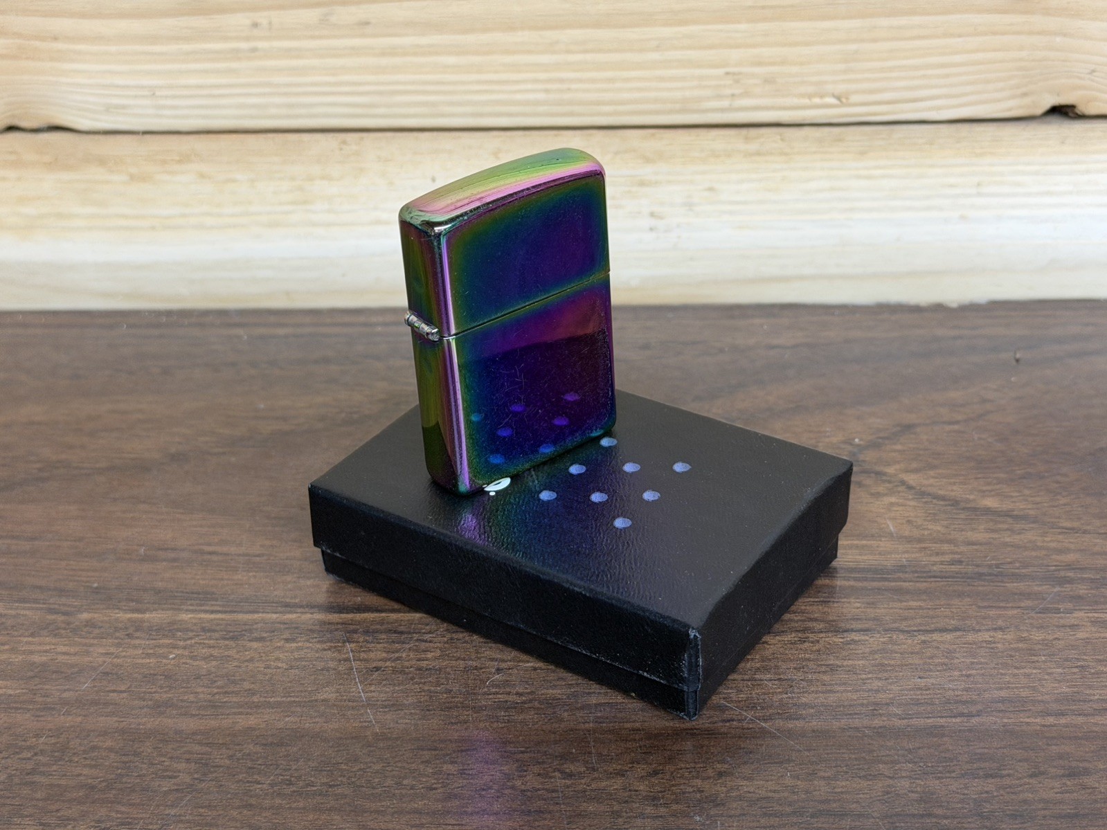 Zippo Windproof Spectrum Lighter # 151 With Original Box Zippo A 10 USA NICE