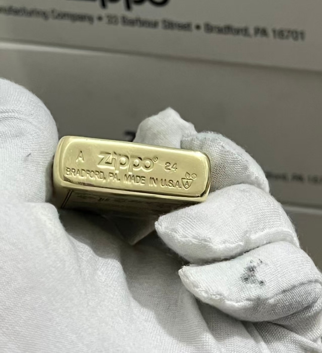 Zippo Lighter CAMEL BOX GOLD + New Box