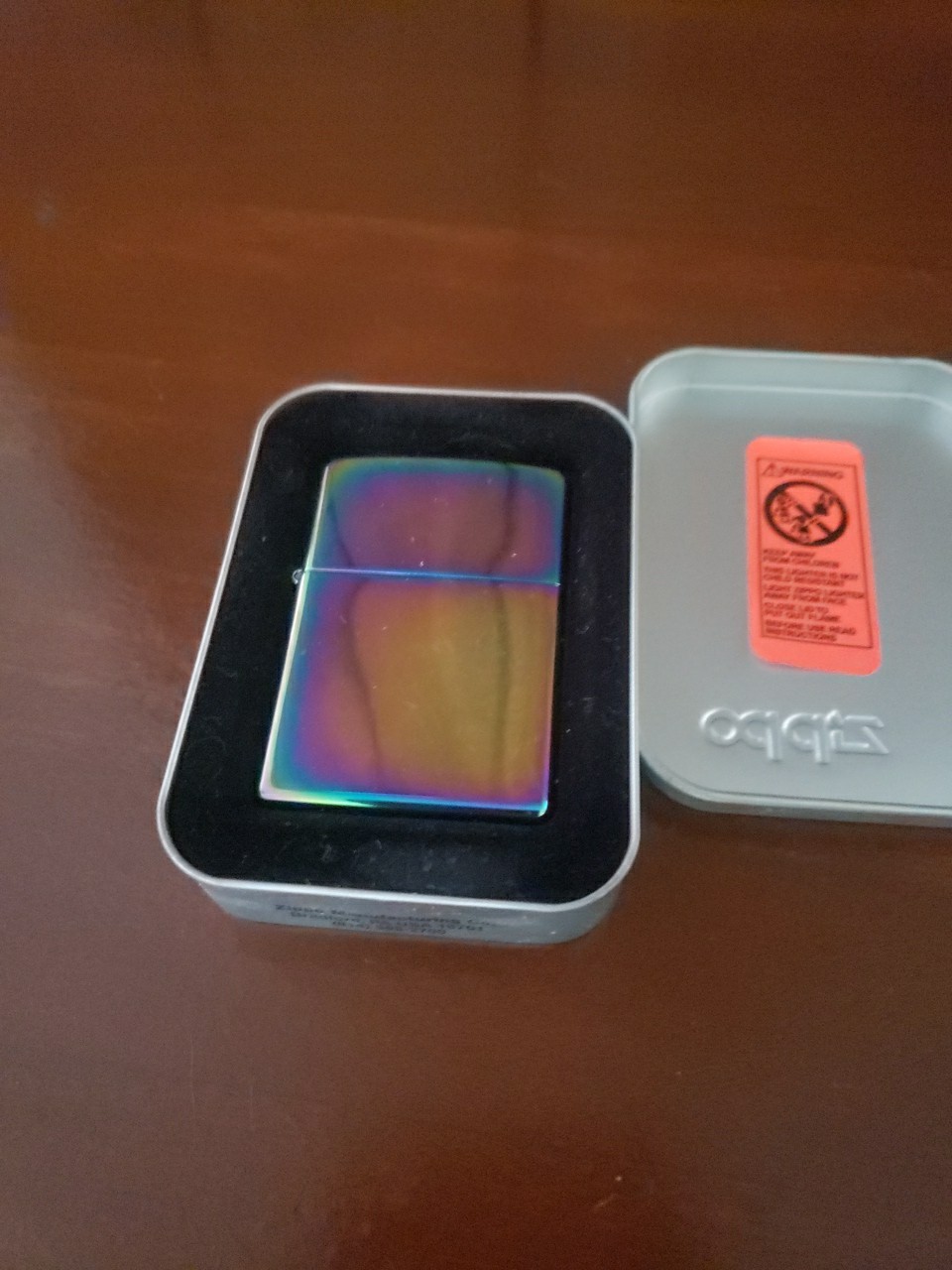 2020 Zippo Spectrum Windproof Lighter Classic Multi Color W / Box EUC