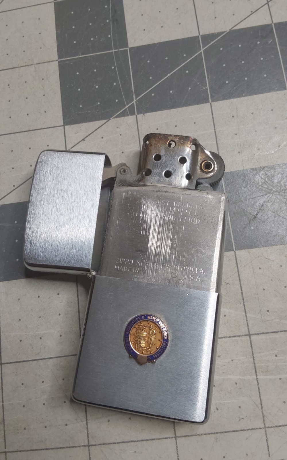 1959 Zippo The National Association Watch & Clock Collectors NAWCC