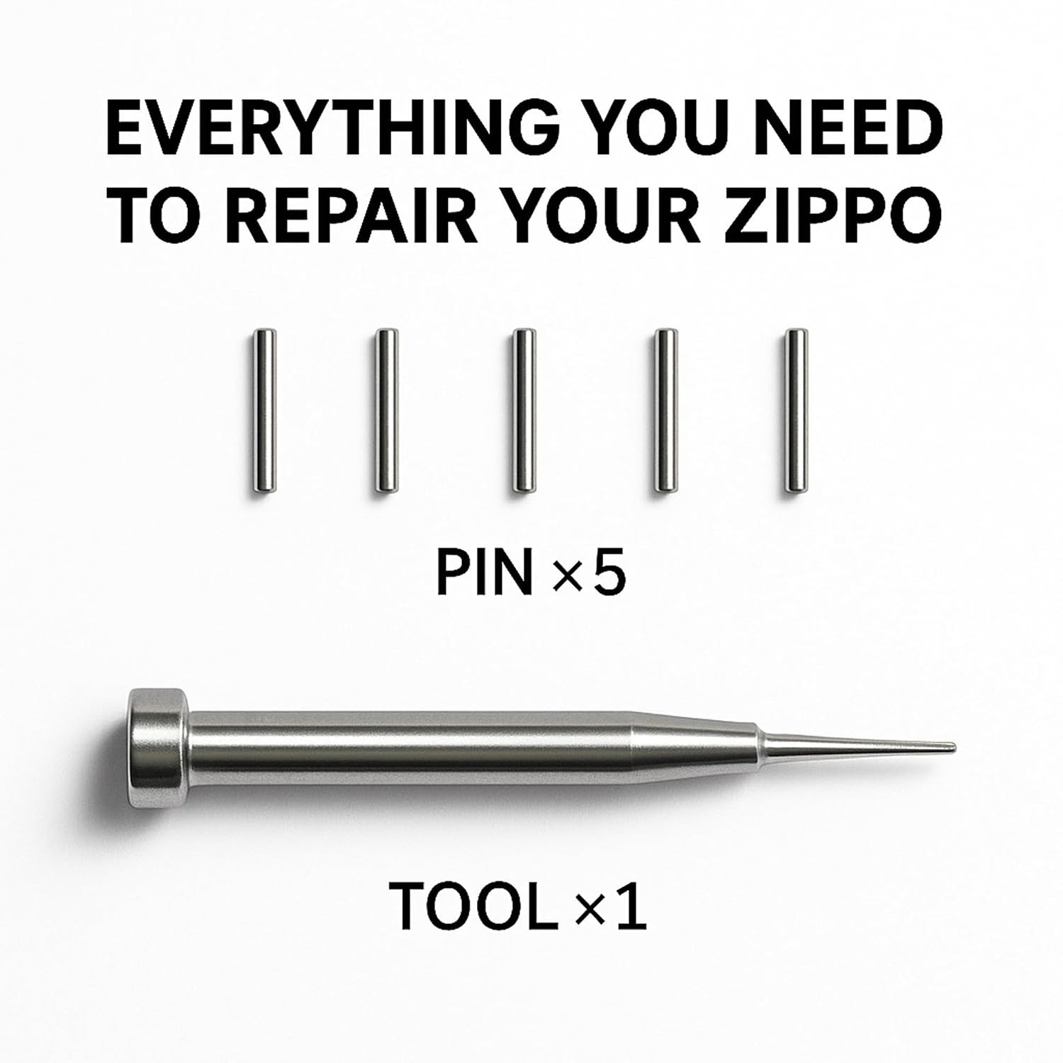 IN SELECT Hinge Pin Repair Kit Compatible with Zippo Lighter Manufactured in 200