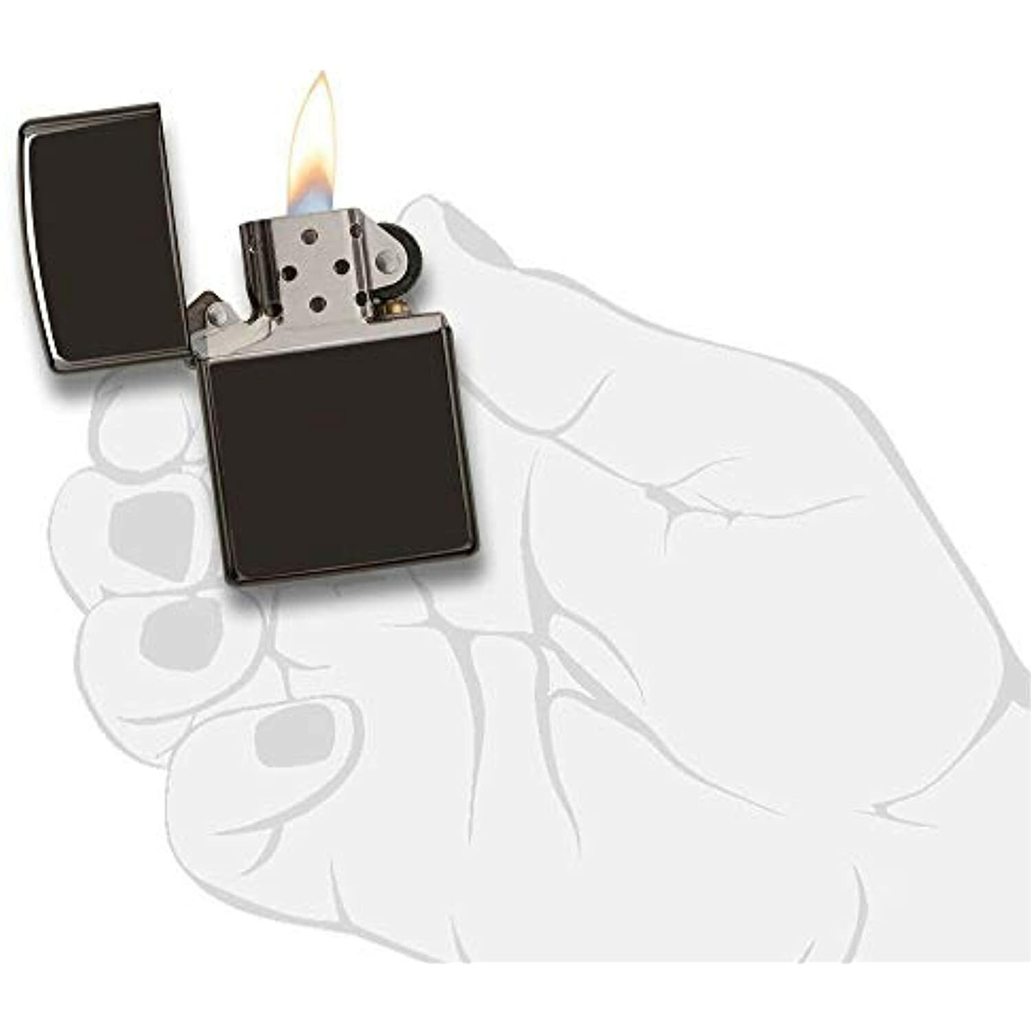 Zippo Classic High Polish Black Pocket Lighter