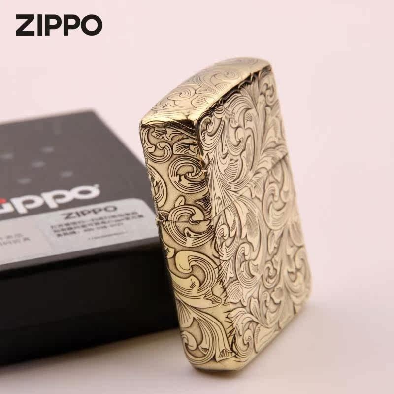 Tang Dynasty Zippo Copper Armor 5 Sided Engraved Lighter Gift For Men