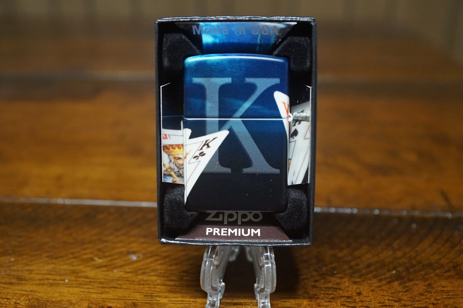 4 KINGS AND CASTLE PLAYING CARD 540 DESIGN ZIPPO LIGHTER MINT IN BOX