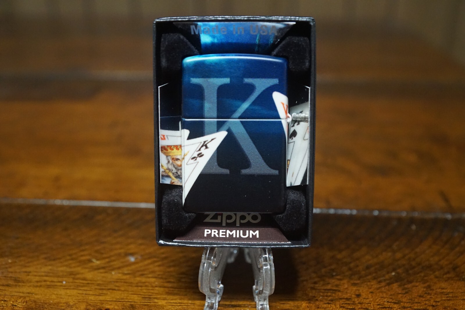 4 KINGS AND CASTLE PLAYING CARD 540 DESIGN ZIPPO LIGHTER MINT IN BOX