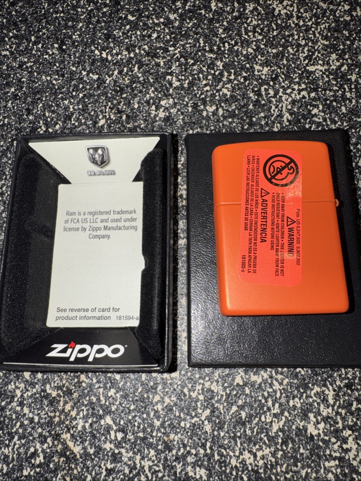 Orange Ram Truck I’m A Traveler Zippo