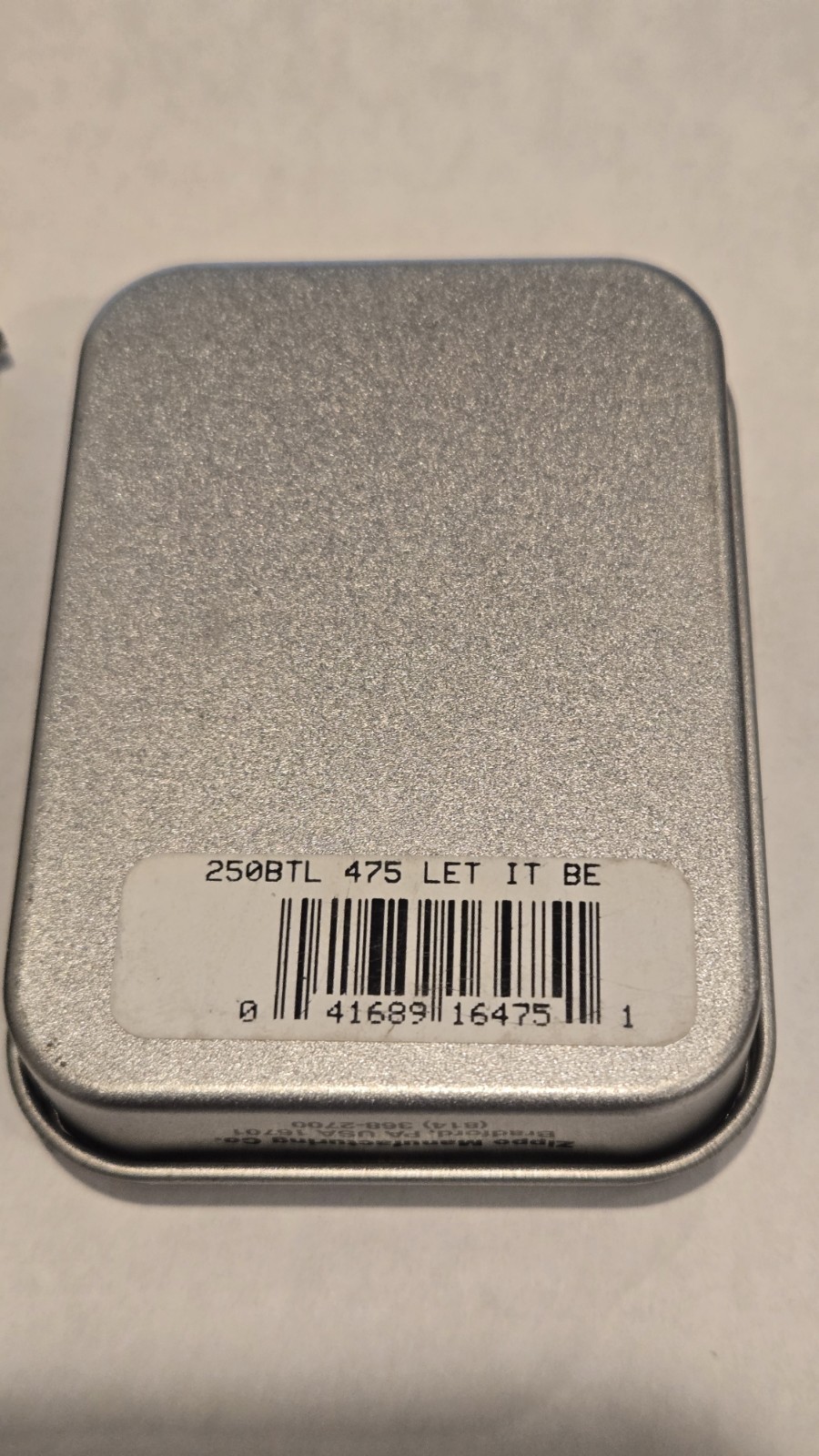 1997 BEATLES Music LET IT BE LP Album Cover Vintage Zippo Lighter NEW Sealed