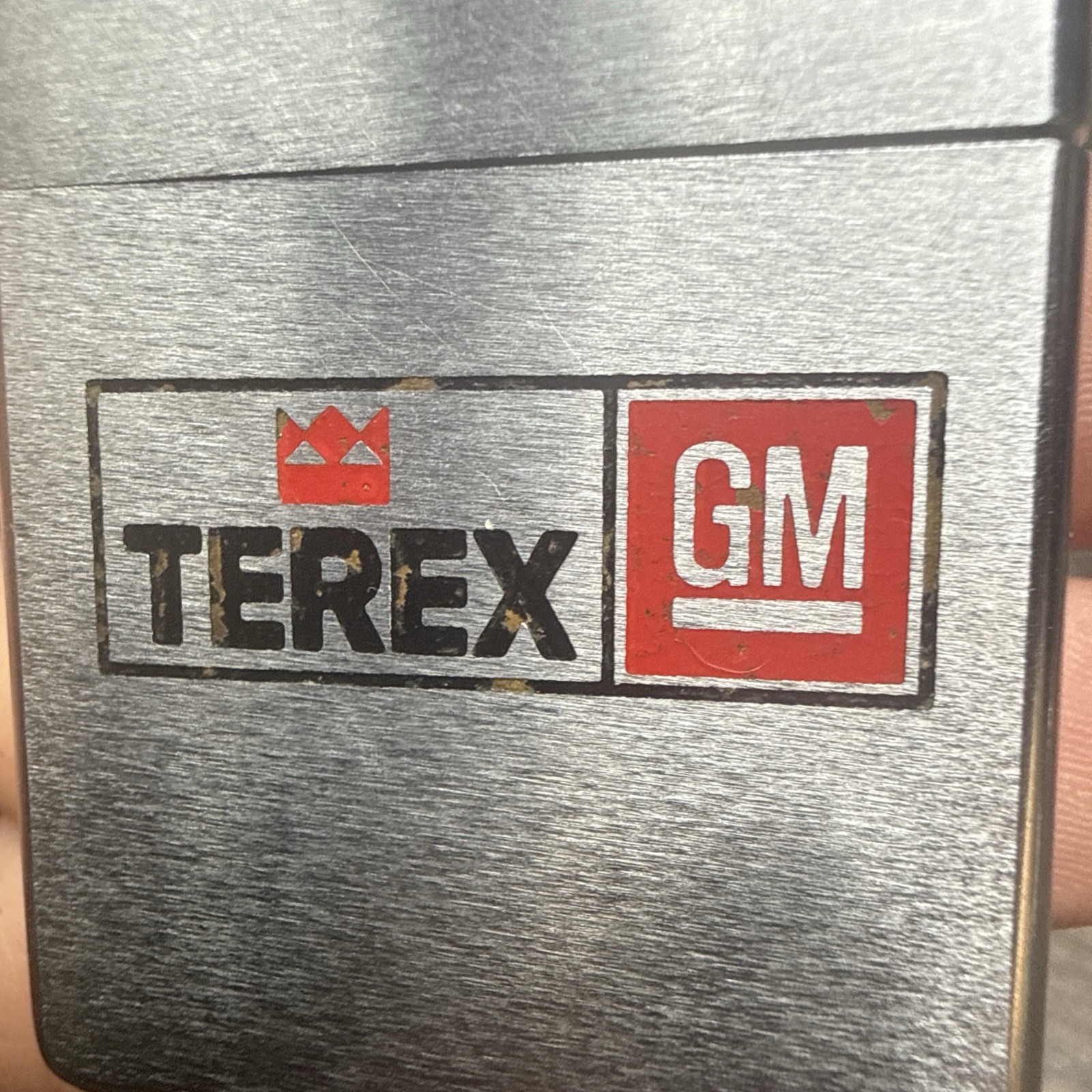 1971 Zippo Lighter Advert „Terex GM“ Chrome, Untested