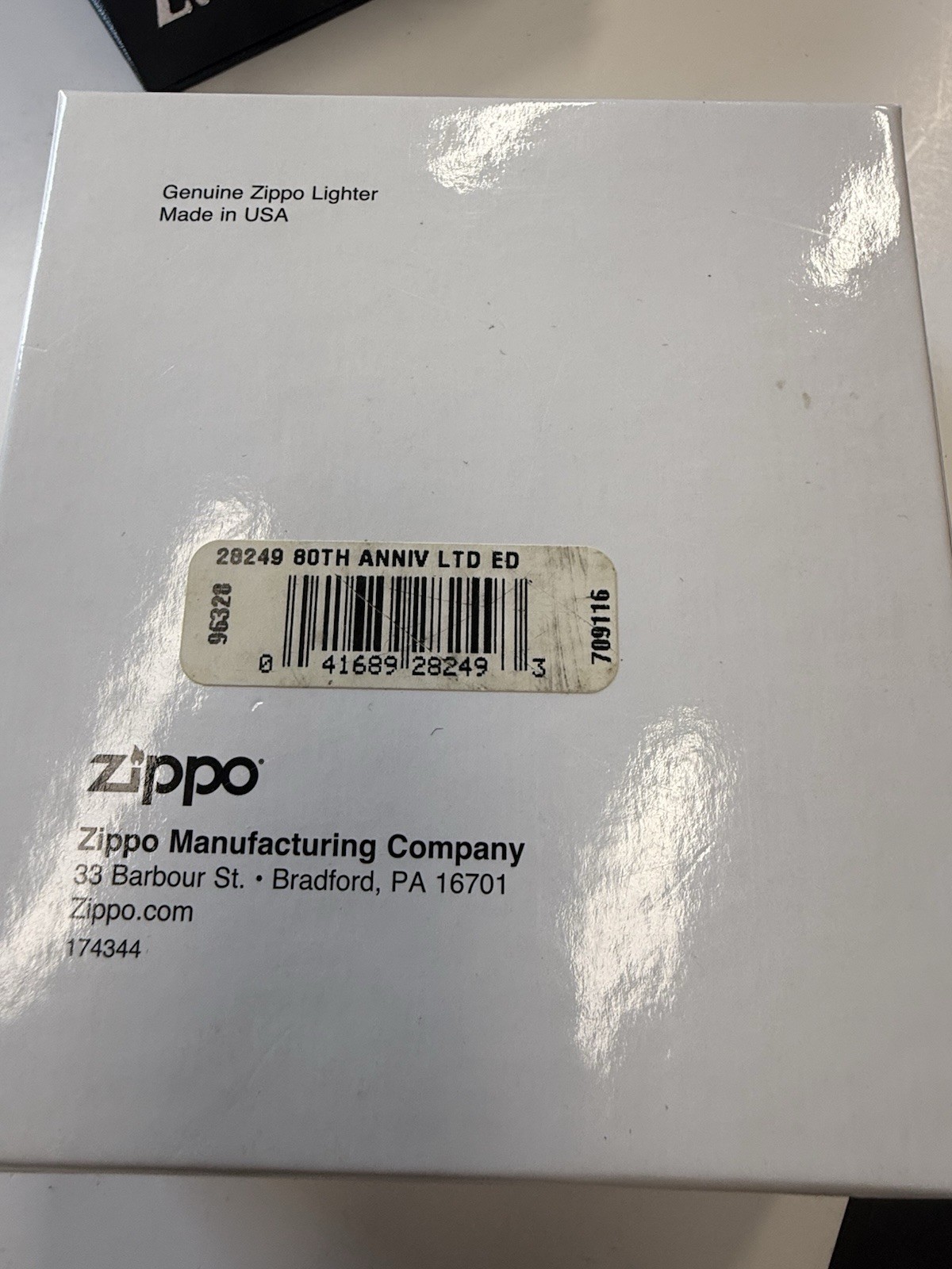 ZIPPO 2012 80TH ANNIVERSARY LIMITED EDITION ARMOR LIGHTER SEALED IN BOX #573