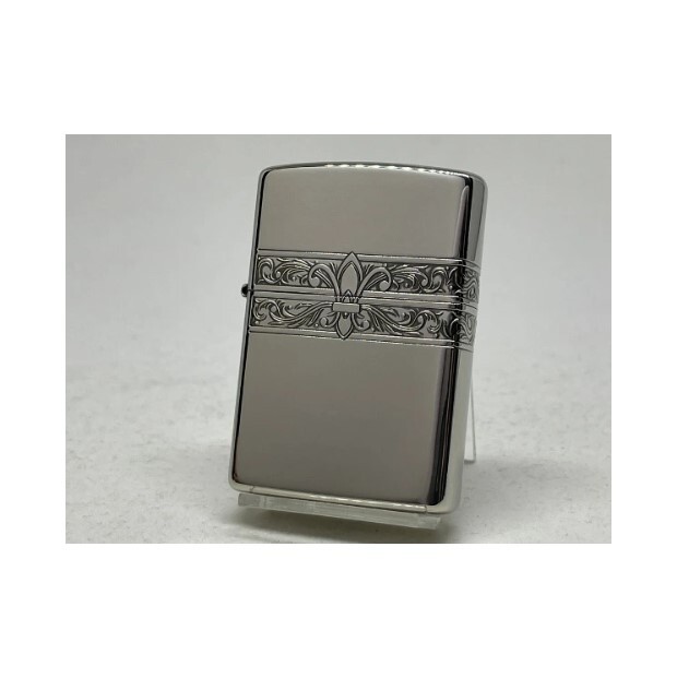 Zippo Oil Lighter Classic Lily Arabesque Silver 2NI-3YURI Regular Case Japan NEW