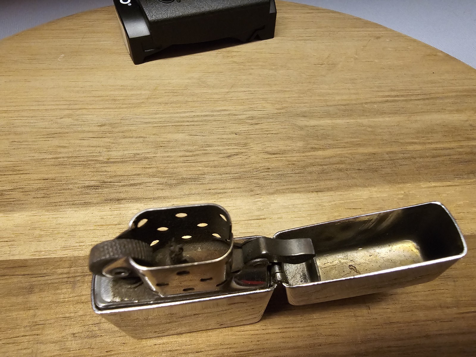 Zippo Lighter Chevy Genuine Chevrolet Chrome With Plastic Case