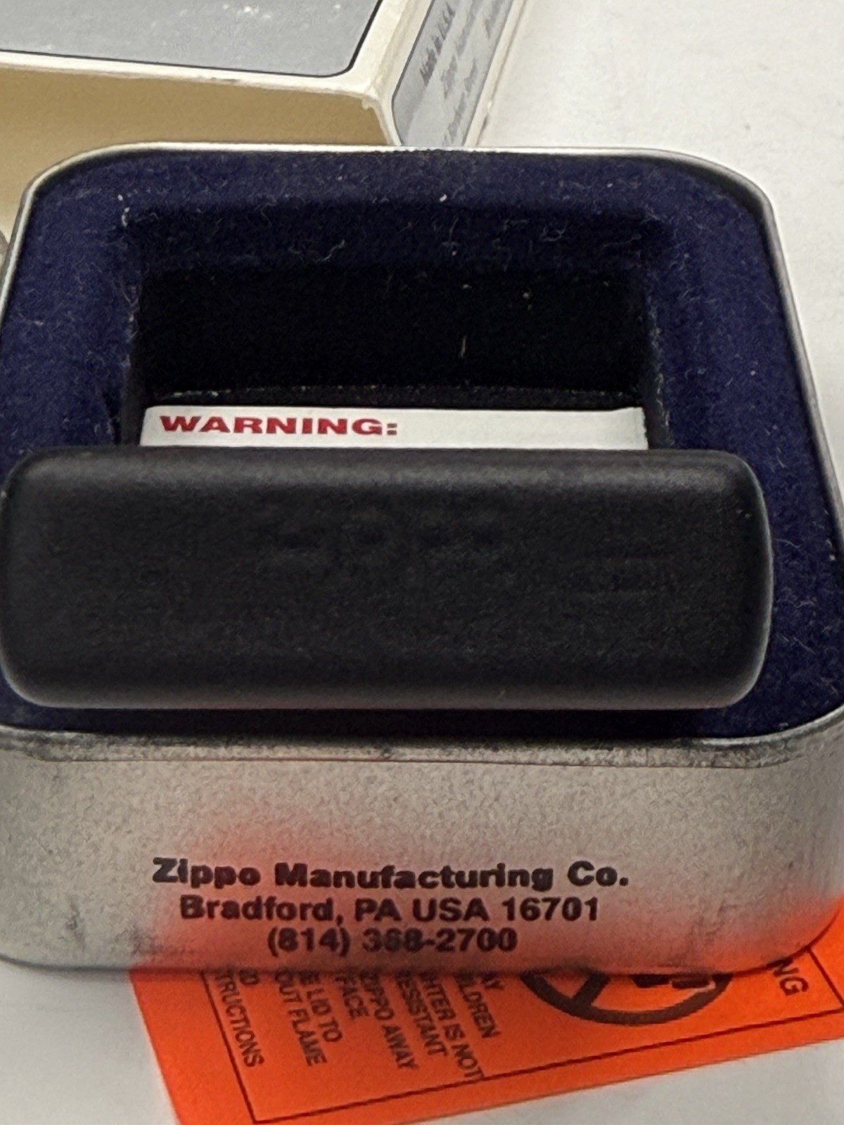ZIPPO 1997 RED DOG BEER BLACK MATTE LIGHTER UNFIRED IN BOX A272