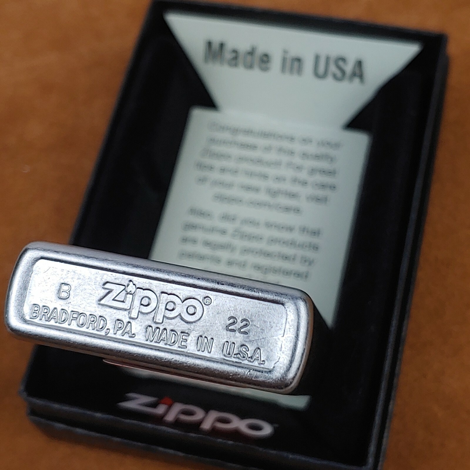 ZIPPO 29837 CHINESE DRAGON & TIGER DESIGN on STREET CHROME Lighter- FEB (B) 2022