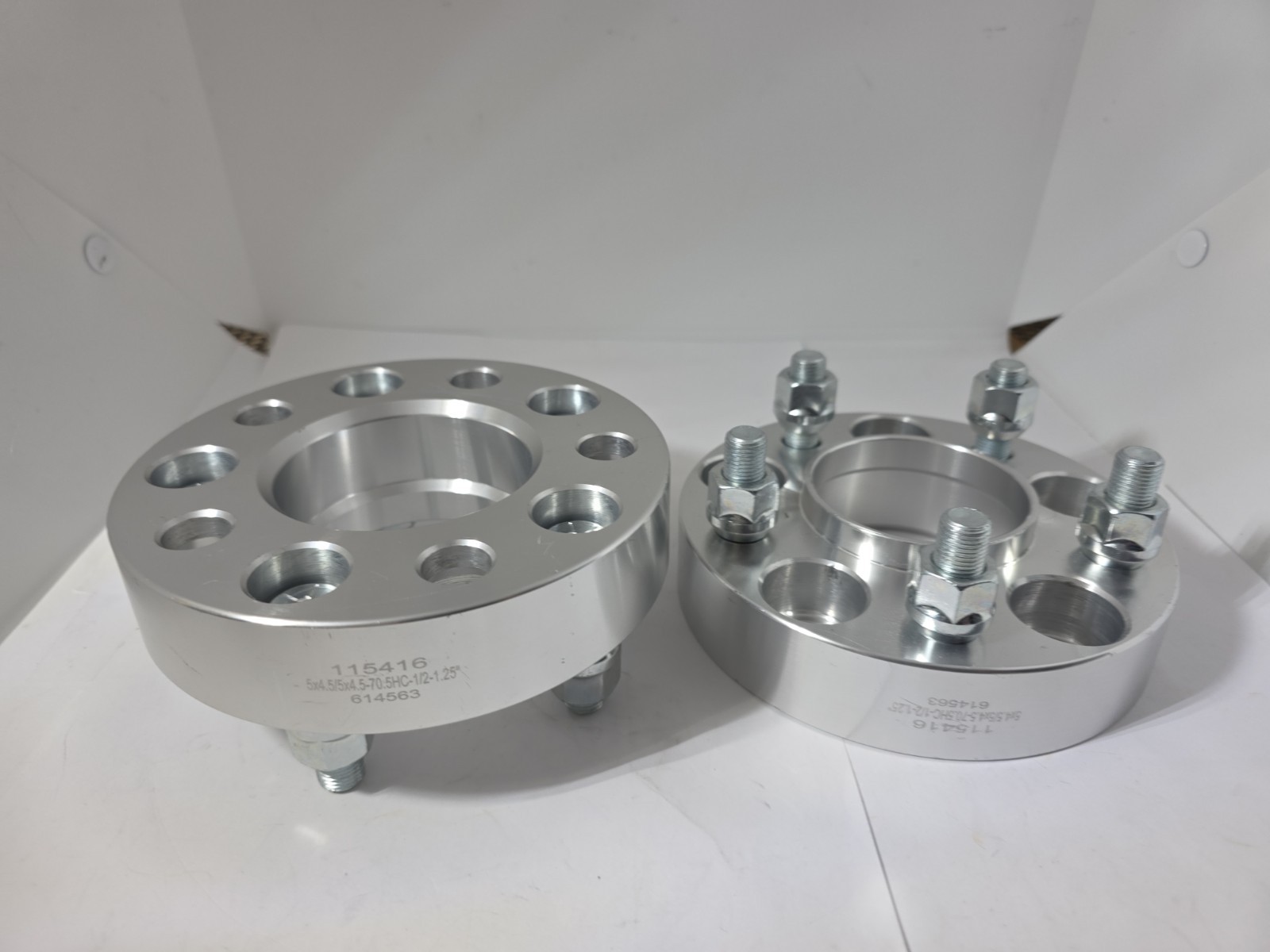 Wheel Spacers 115416 5×4.5/5×4.5-70.5HC-1/2-1.25″ 614563. 2 Pack. F