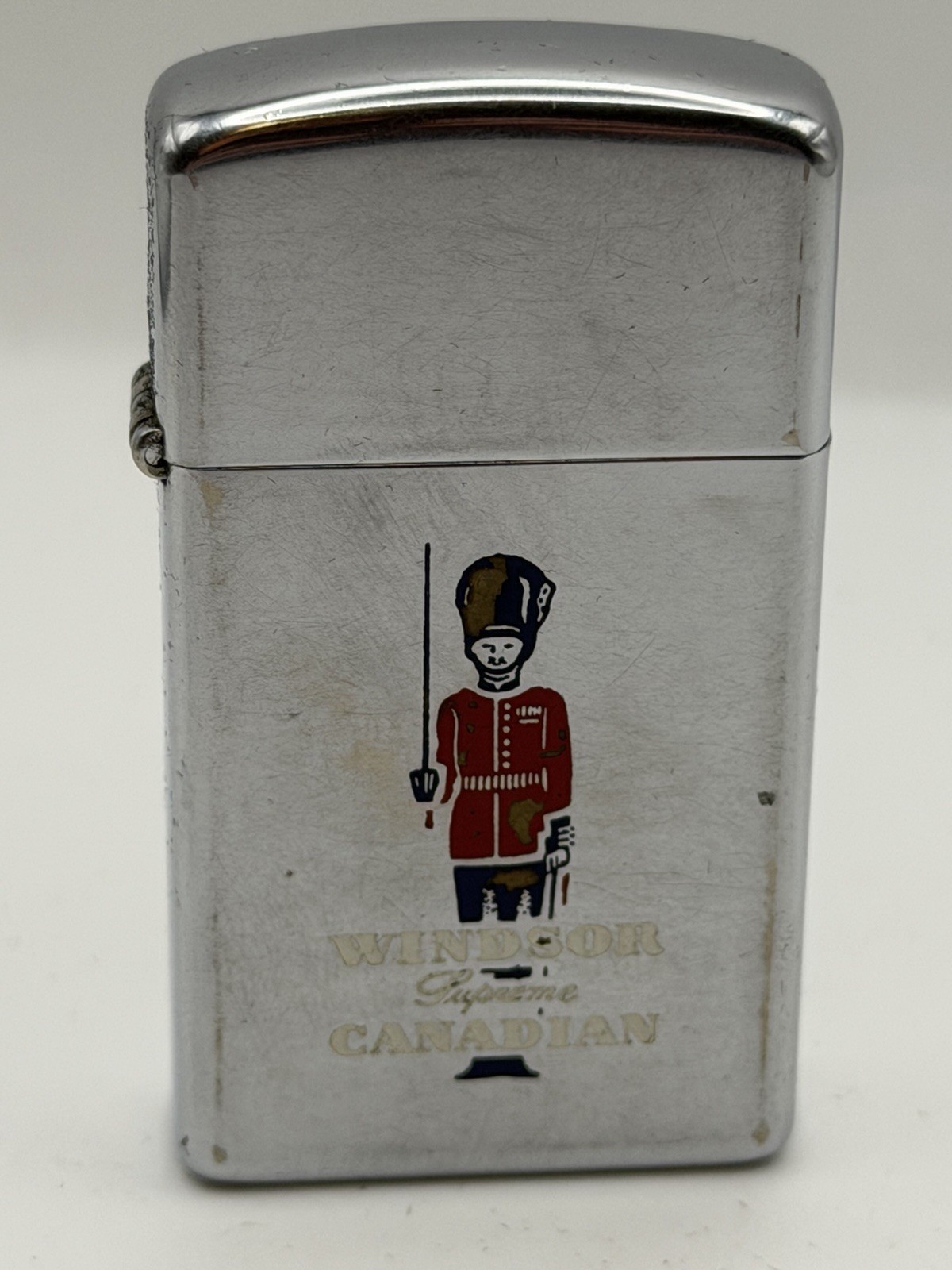 Vintage 1968 Windsor Canadian HP Chrome Slim Zippo Lighter New ***READ