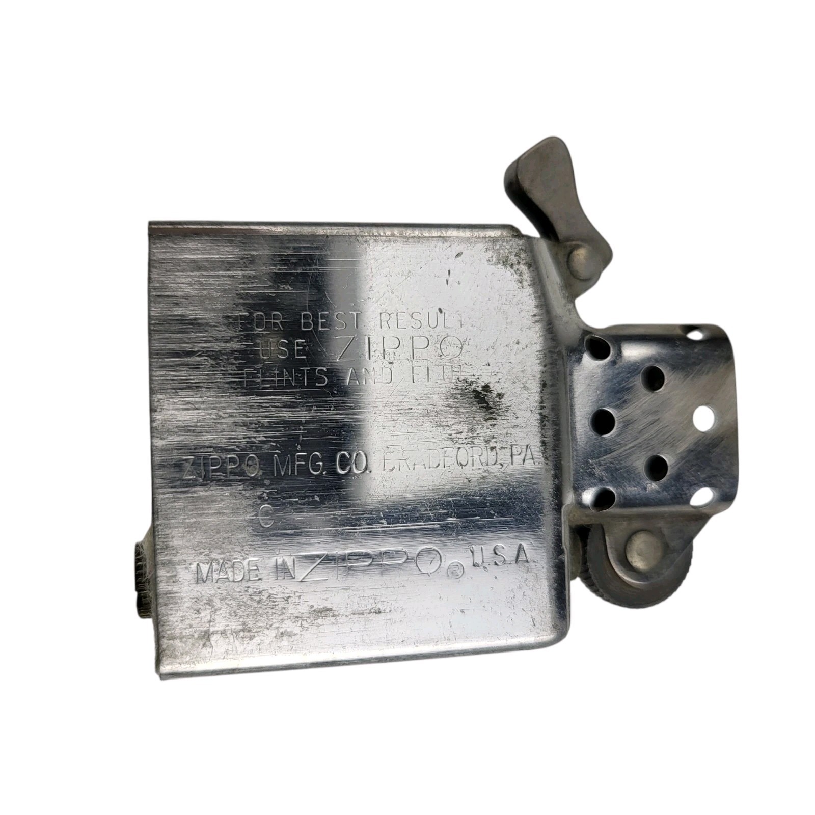 1992 Vintage Zippo Lighter – Florentine / Venetian Scroll Design Pop Needs Flint