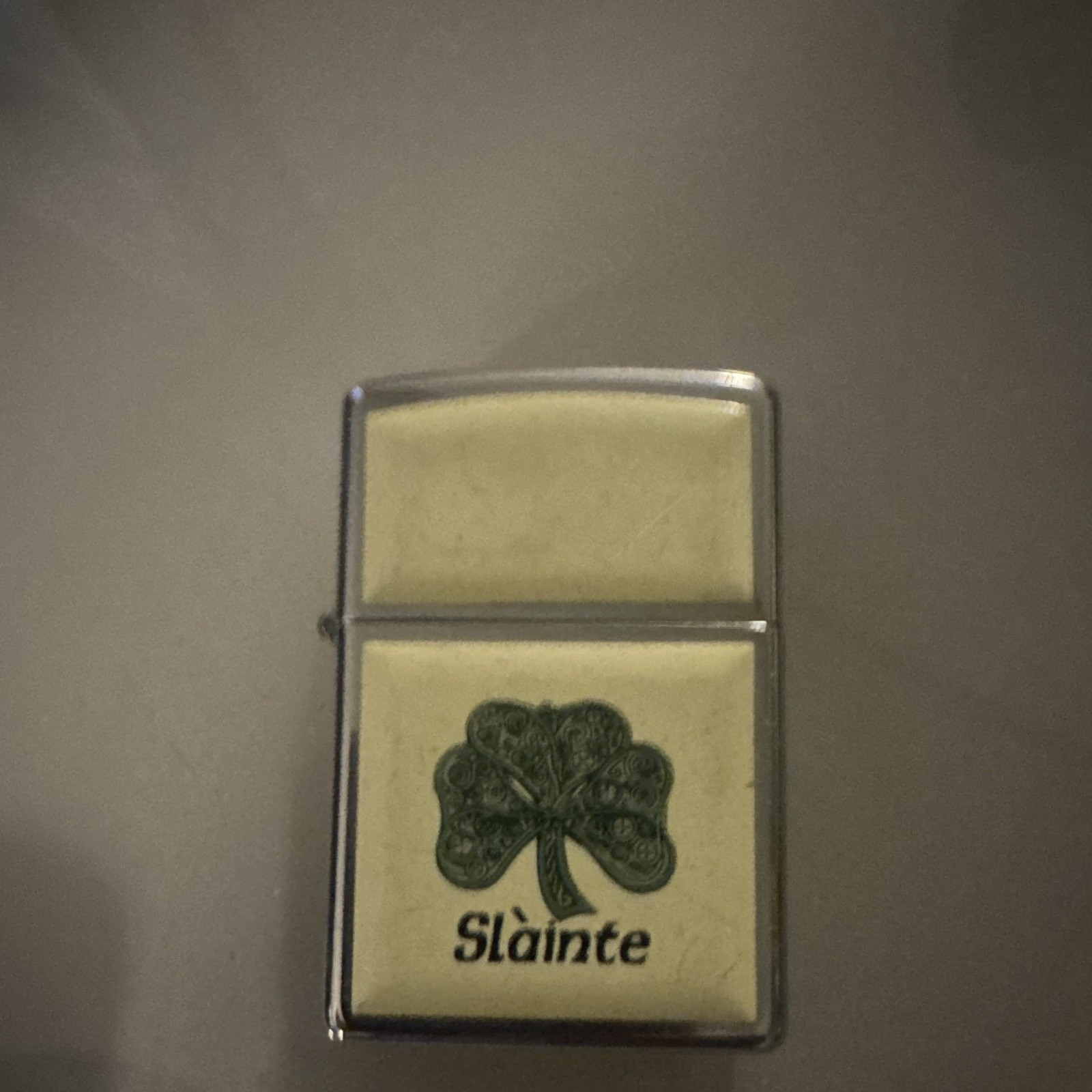 Zippo Slainte Shamrock Design Flip-Top Lighter Made in U.S.A. Bradford PA