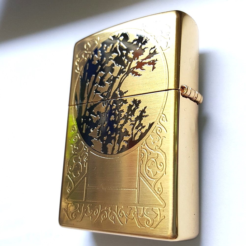 Zippo Unicorn Gold Lighters Genuine Original Packing 6 Flints set GIFT