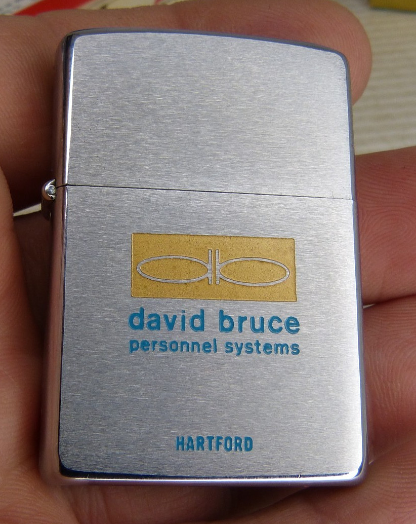 Vintage Unfired 1970 Zippo Lighter Advertising Hartford , Ct With Box & C70