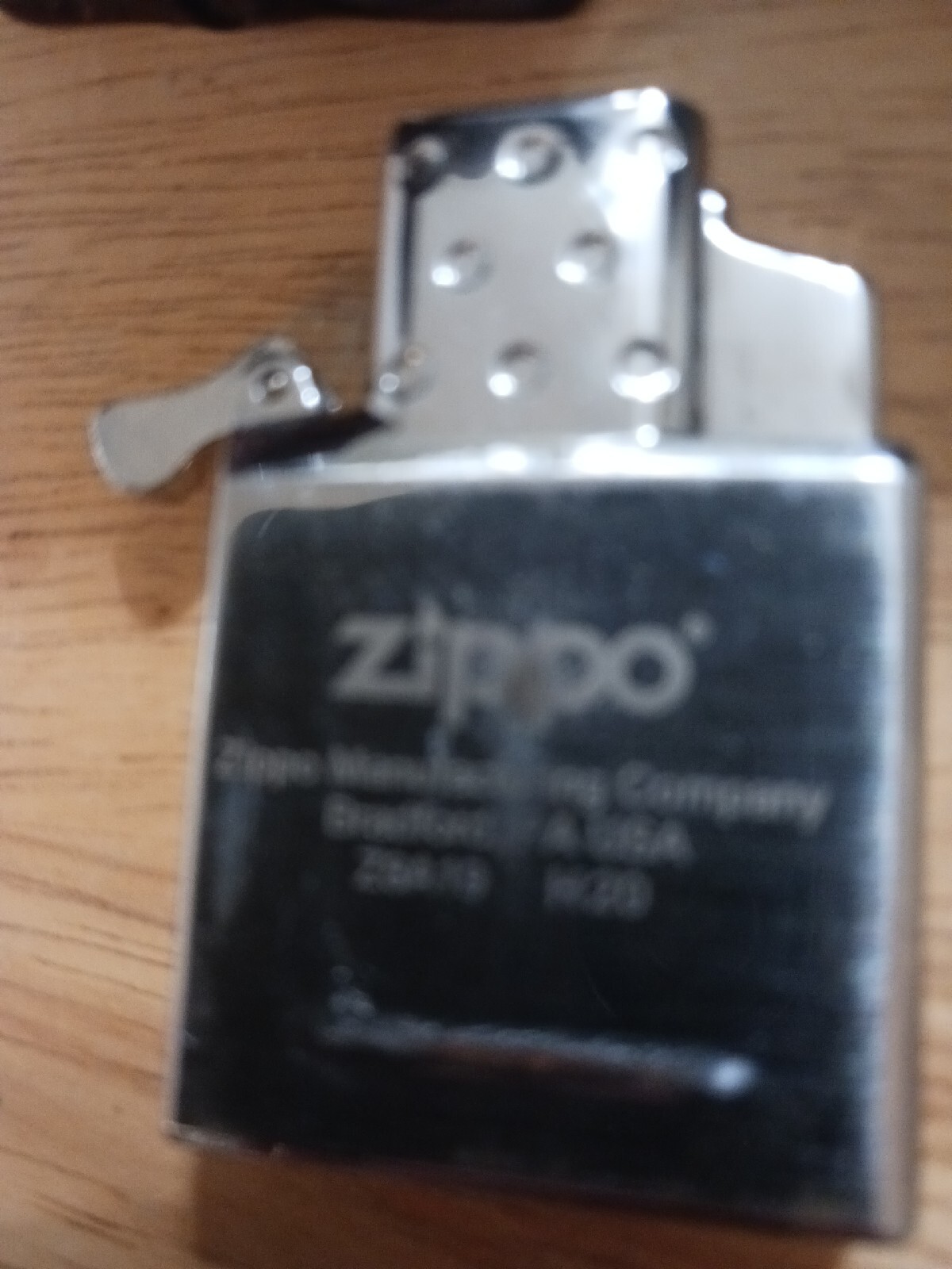 Carved Wooden Warrior Zippo Lighter Case Cover Traditional Original Insert Z8A19