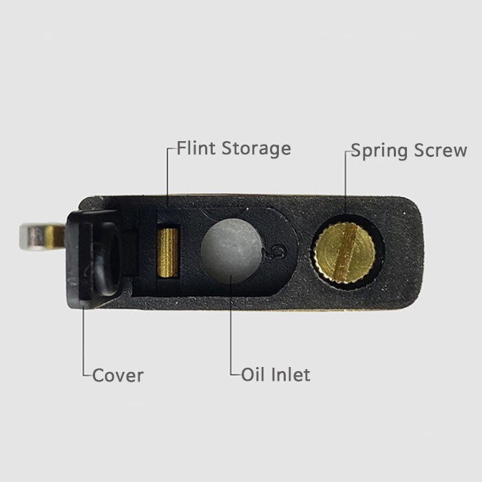 Zippo replacement fluid lighter insert plus oil saving gasket naver uesd/ Silver