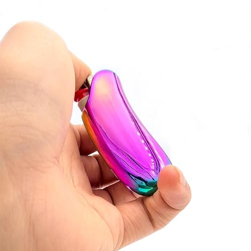 Heavy Curved Lighter Case Cover Holder Sleeve Pouches Metal Ergonomic Rainbow