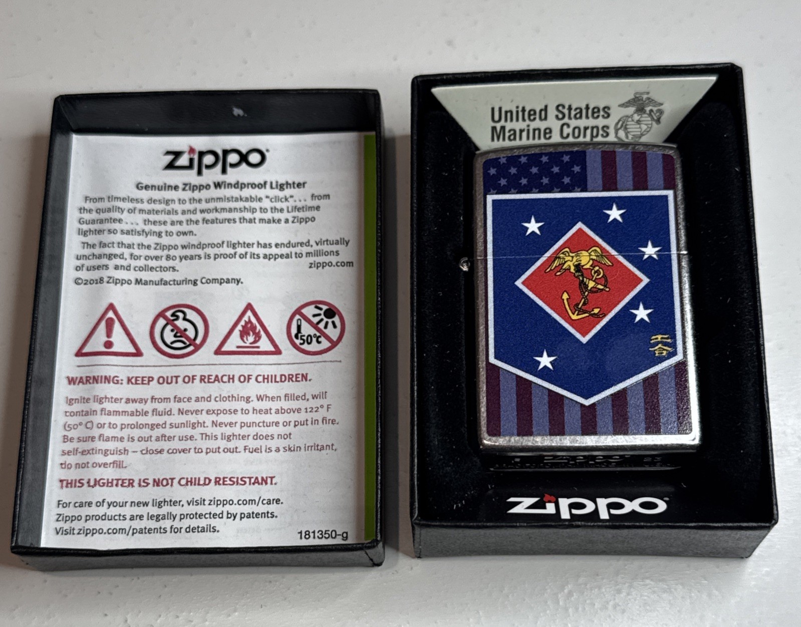 Zippo Lighter US Marine Corps Series 2023 / Marine Raider Regiment / USA
