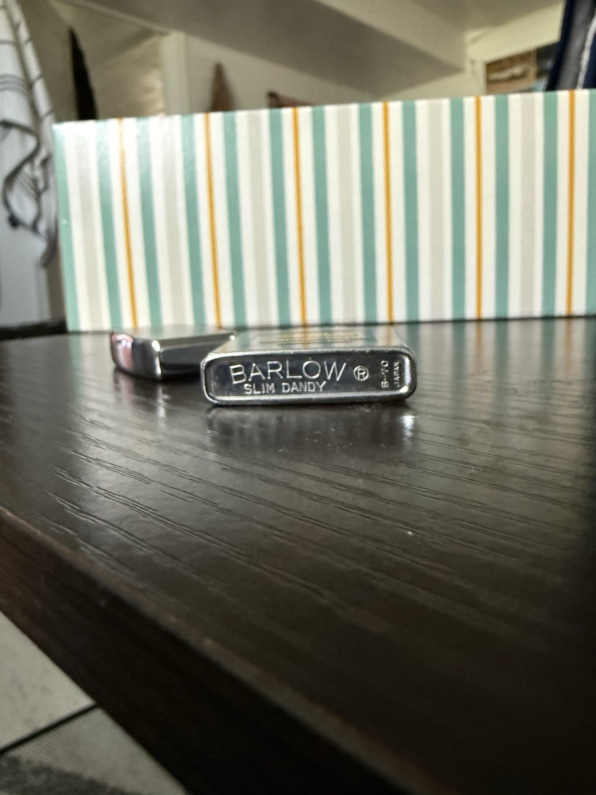 Vintage Barlow Slim Dandy Lighter 9th Ward Social Club York PA