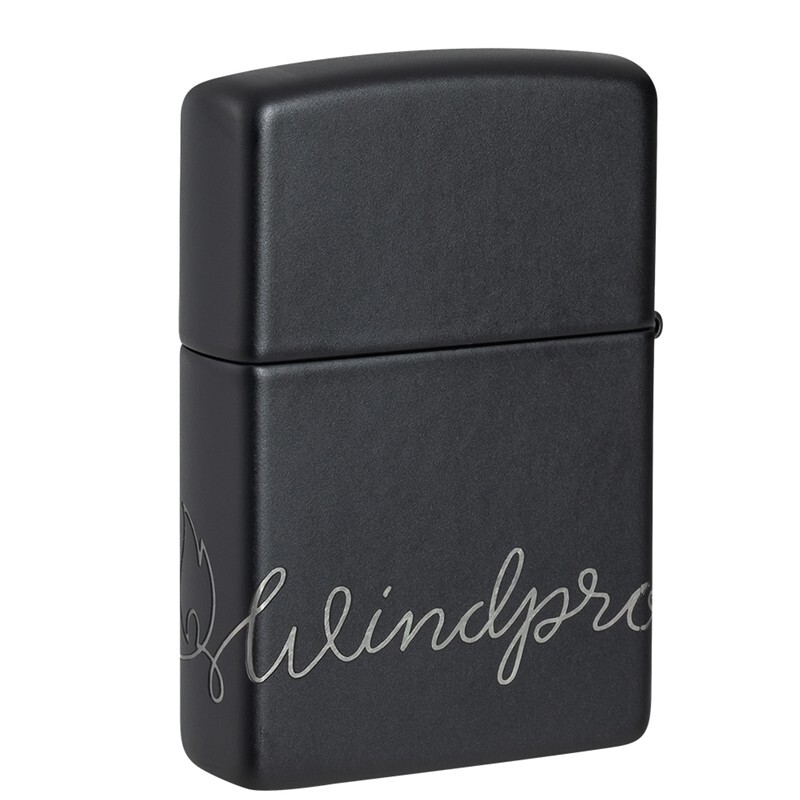 Zippo Petrol Lighter Black Matt with Chrome Windproof Cigarette Lighter