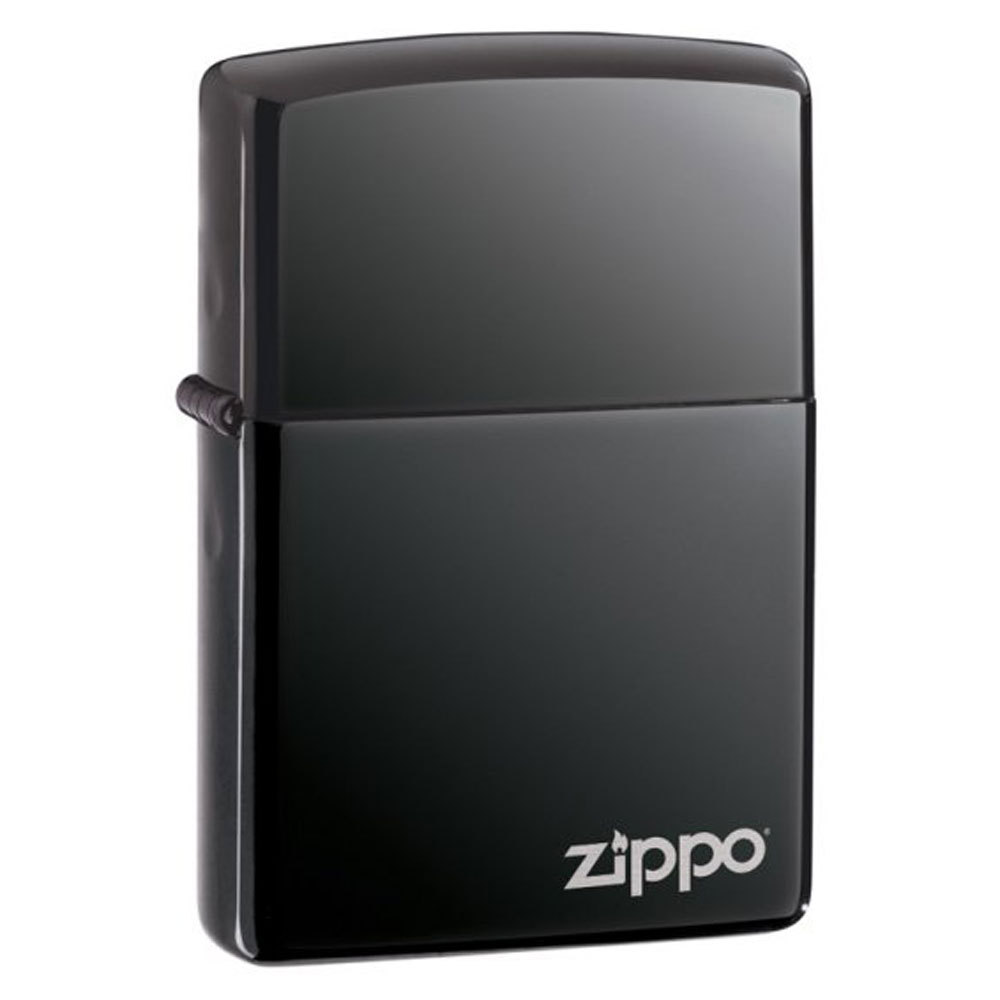 Zippo Black Ice Lighter w/ Zippo Logo Model 150ZL NEW
