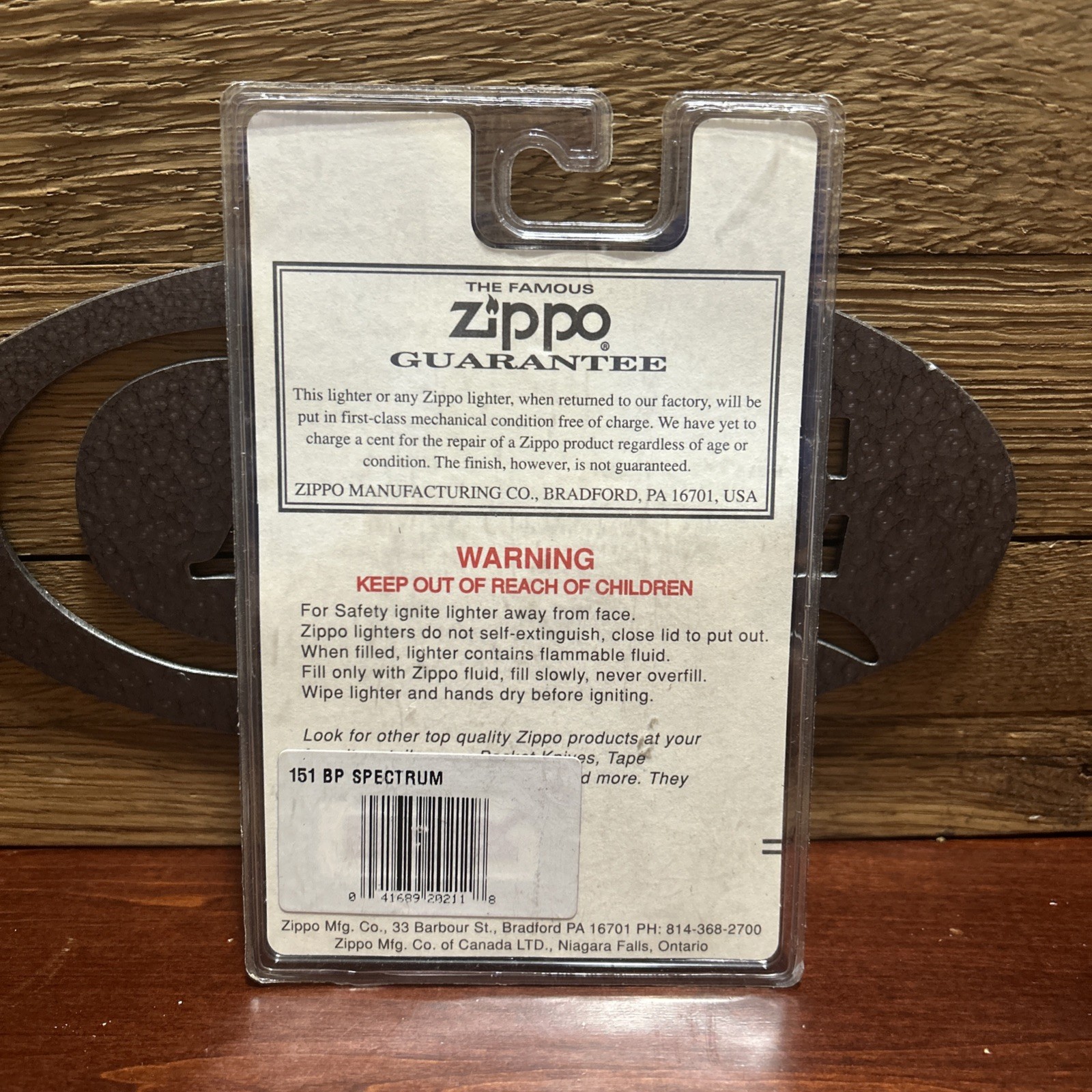 Zippo Spectrum 151 Lighter New