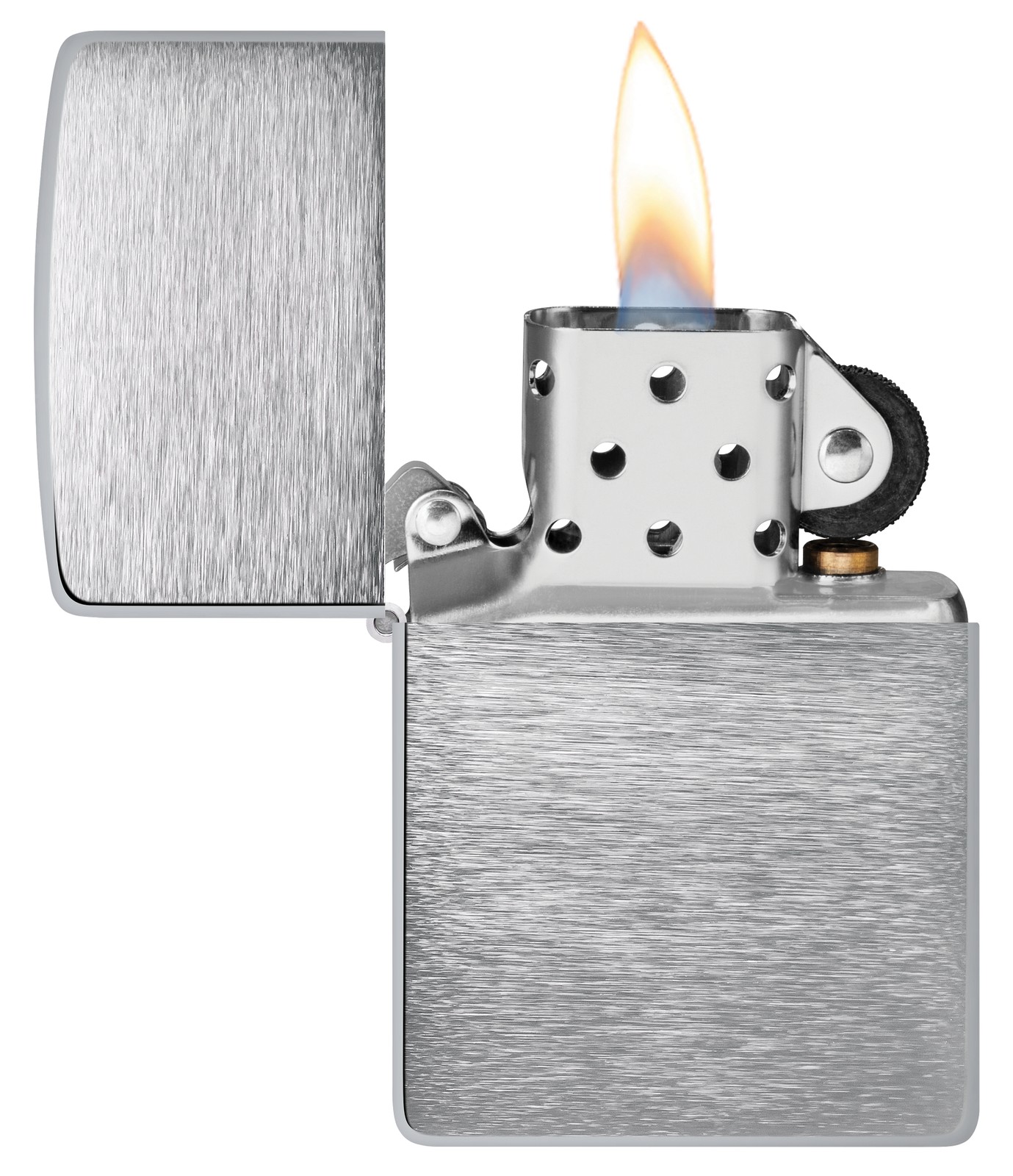 Zippo Classic Brushed Chrome Windproof Lighter, 200