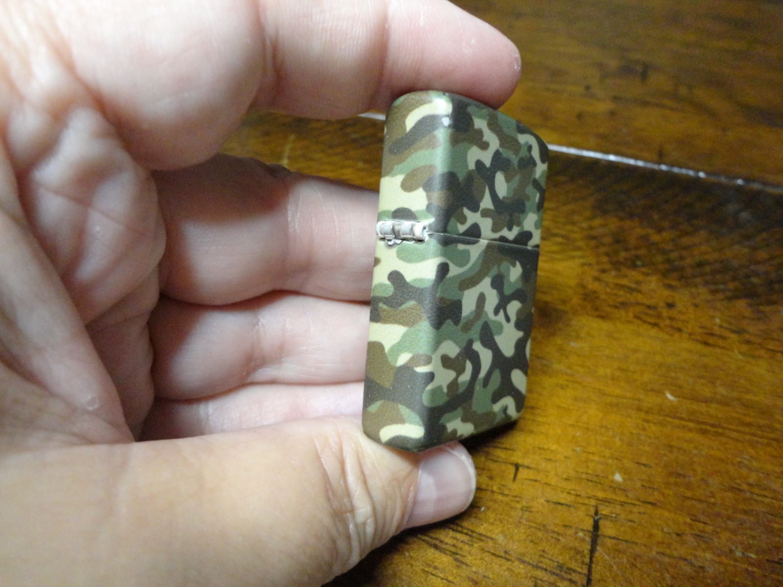 WOODLAND CAMO CAMOUFLAGE MILITARY 540 DESIGN ZIPPO LIGHTER MINT IN BOX